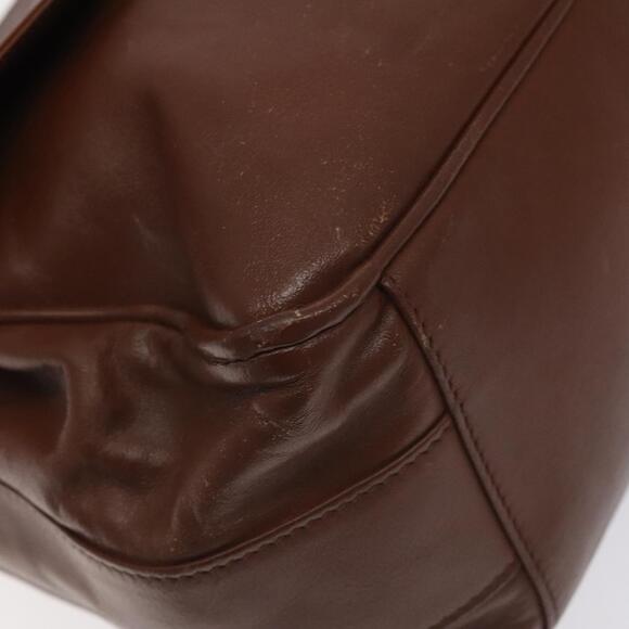 GUCCI Bamboo Shoulder Bag Leather Brown Gold 001 14 001 14 - Picture 11 of 16